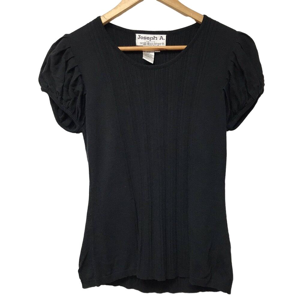 Joesph A Sweater Womens Small Petite Black